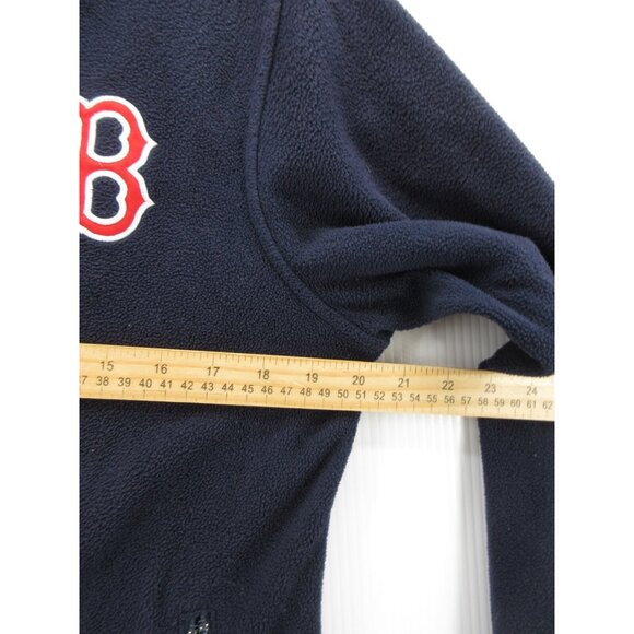 Boston Red Sox Jacket Medium Genuine Merchandise Fleece Windbreaker - Picture 6 of 12